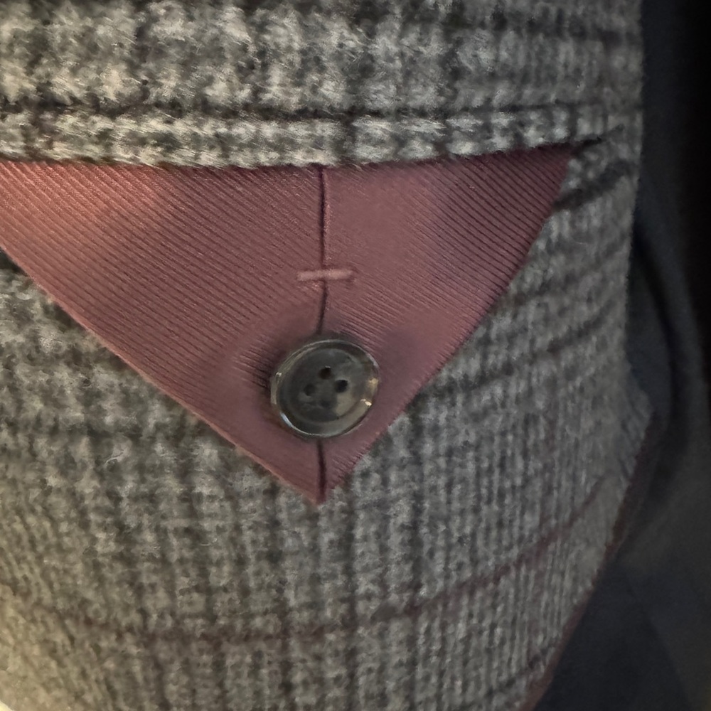 Banana Republic Gray Trench Coat - Picture 4 of 6